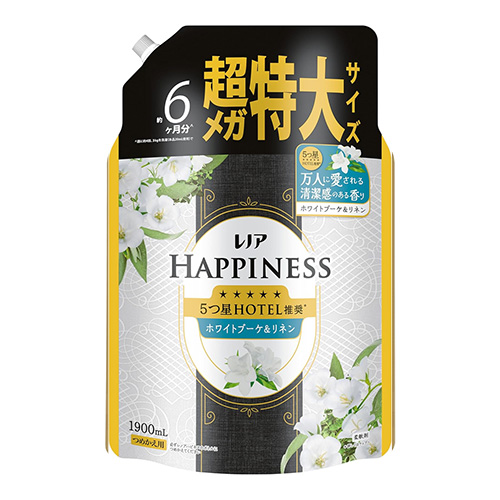 레노아 해피니스 5성급 호텔 추천 화이트 부케 & 린넨향 섬유유연제 대용량 리필용 1900mL