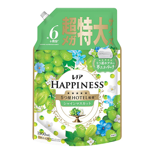 레노아 해피니스 꿈결처럼 포근한 터치 샤인머스캣향 섬유유연제 대용량 리필용 1900mL