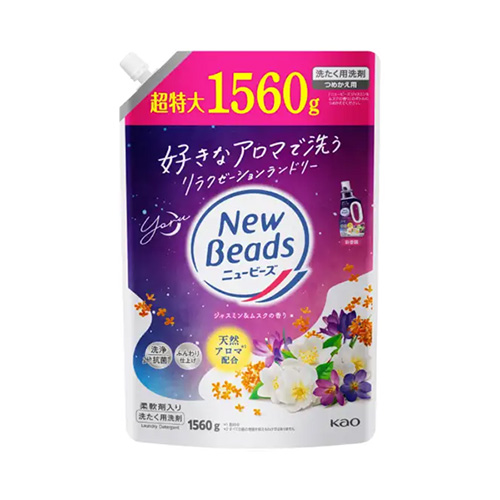 뉴비즈 자스민 & 머스크향 액체 세탁세제 리필 대용량 1560g