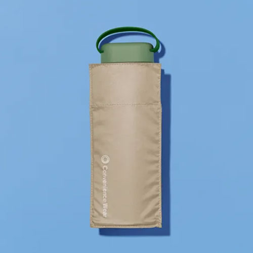 일본 패밀리마트 컨비니언스웨어 미니 양우산 베이지 길이18cm 우산살 47cm 초경량 185g