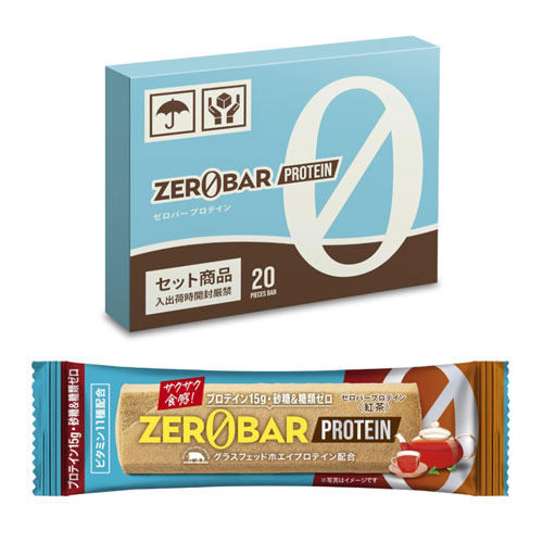 제로바 ZEROBAR 프로틴바 홍차 20개입 그래스페드 웨이 소이 프로틴 무설탕