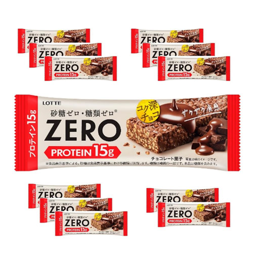 롯데 제로 프로틴 초코바 12개입 단백질 15g 설탕 0 당류 0