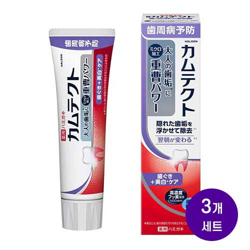 캄텍토 잇몸 + 화이트닝 케어 치약 105g 프리미엄 민트향