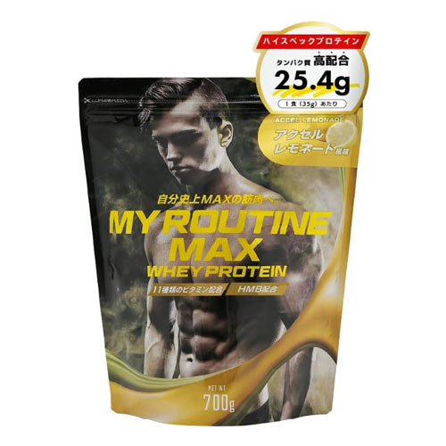 MY ROUTINE MAX 웨이프로틴 액셀 레모네이드맛 700g