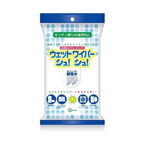 도쿄핸즈 만능 클리너 케미코트 초전수 클린 슈슈 전해 알칼리 세정수 세정 티슈 20매