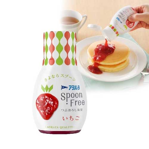 아오하타 스푼프리 딸기잼 165g
