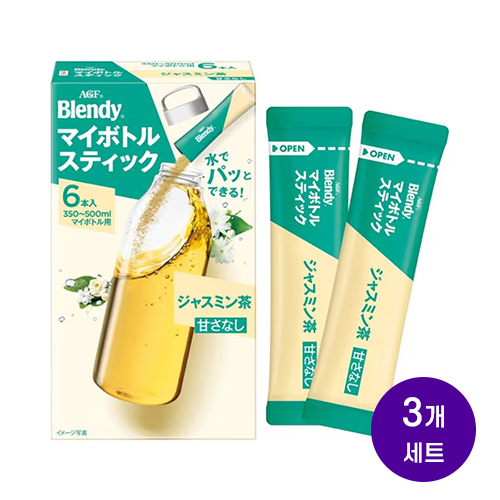 AGF 블렌디 마이보틀 스틱 자스민차 6스틱x3개세트