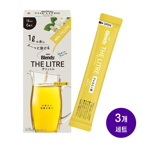 AGF 블렌디 더 리터 자스민차 1L용 6스틱x3개세트