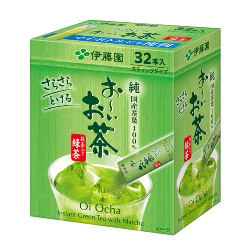 이토엔 오이오차 말차 함유 녹차 분말 스틱 0.8g x 32포