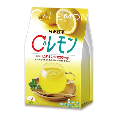 닛토홍차 C & 레몬 꿀 모과 레모네이드 스틱 8개입