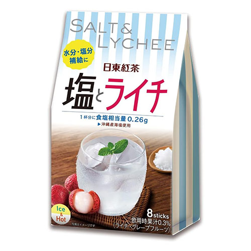 닛토홍차 소금 & 리치 분말음료 스틱 9.8g x 8개입