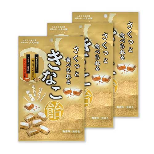 다이마루 사쿠토 바삭하게 먹는 콩가루 캔디 54gx3개세트