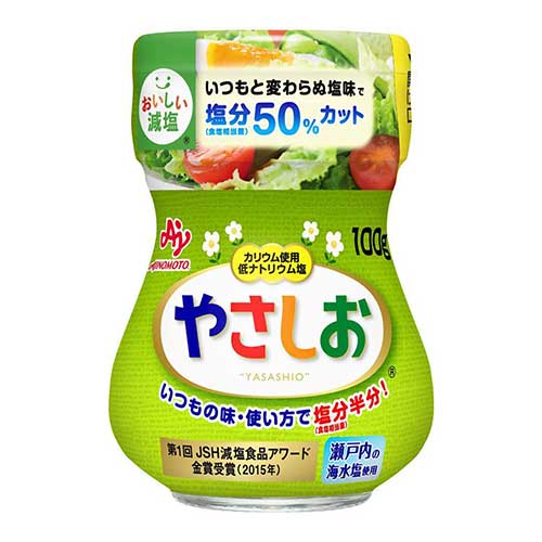 아지노모토 야사시오 저염 소금 100g