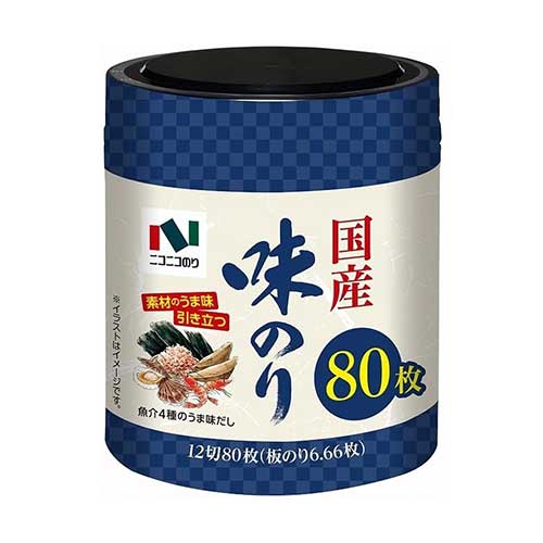 일본 니코니코노리 일본산 조미김 식탁용 12절 80매 