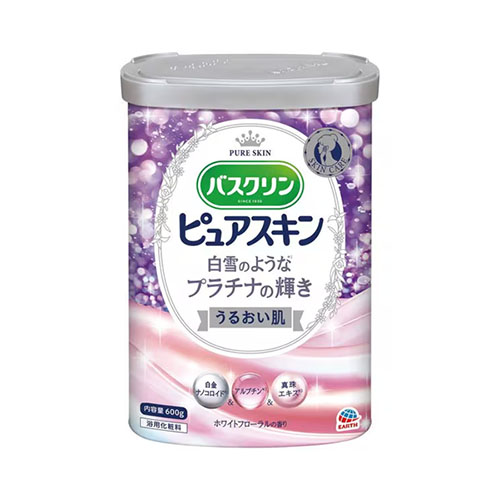 바스크린 퓨어스킨 플래티넘의 빛 화이트 플로럴향 분말 입욕제 600g