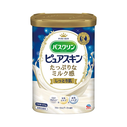 바스크린 퓨어스킨 촉촉한 피부 플로럴 부케향 분말 입욕제 600g
