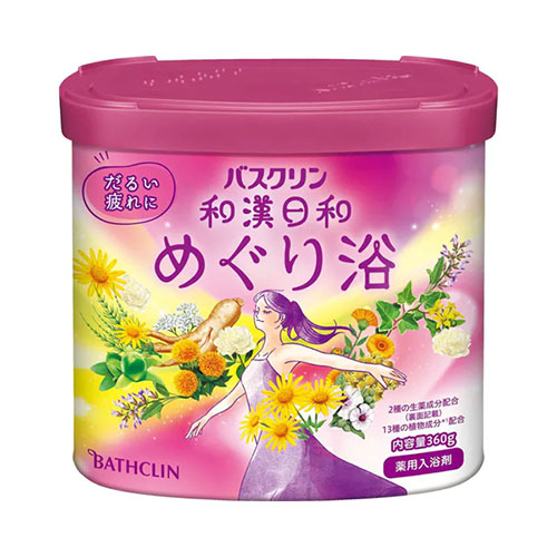 바스크린 와칸비요리 메구리욕 일본 감귤향 입욕제 360g