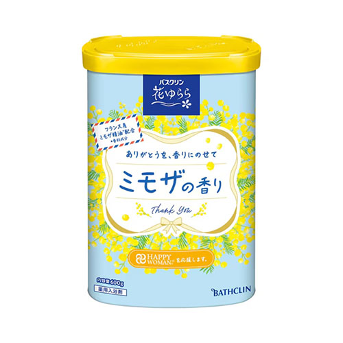 바스크린 하나유라라 미모사향 분말 입욕제 600g (기간한정)
