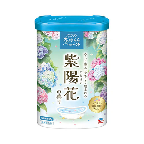 바스크린 하나유라라 수국향 분말 입욕제 600g (기간한정)