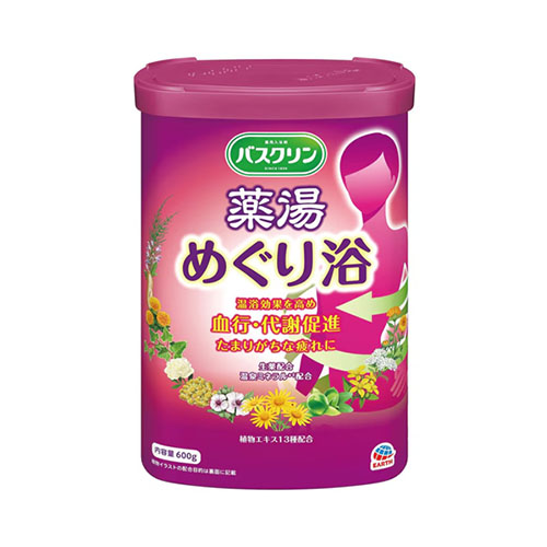 바스크린 기능성 케어 약탕 메구리욕 일본 감귤향 분말 입욕제 600g