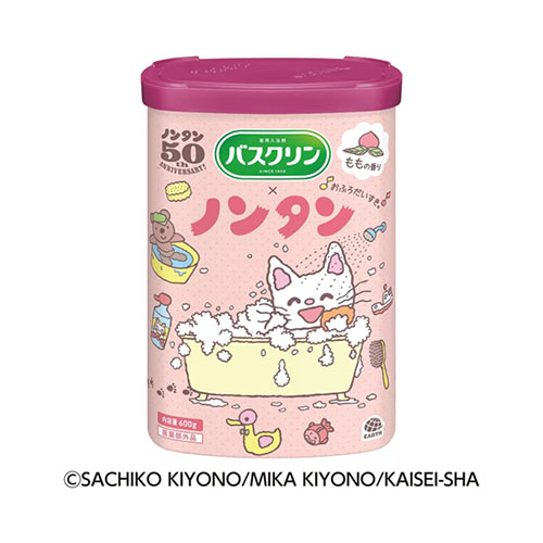 바스크린 복숭아향 논탄 디자인 분말 입욕제 600g (기간한정)
