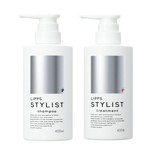 LIPPS 립스 스타일리스트 샴푸 400ml & 트리트먼트 400g 본체세트