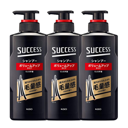 석세스 샴푸 볼륨업 남성용 스칼프 케어 본품 350ml x 3개세트 남성용 볼륨샴푸