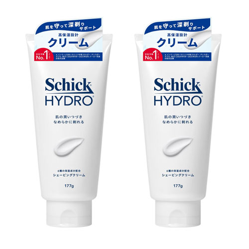 쉬크Schick  하이드로 쉐이빙크림 177g 2개세트 시트러스향 일본산 면도용크림