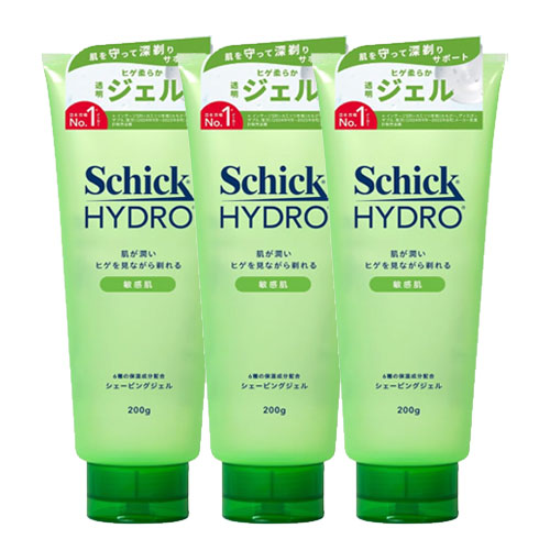 쉬크 Schick  하이드로 민감성피부용 쉐이빙젤 200g x 3개세트