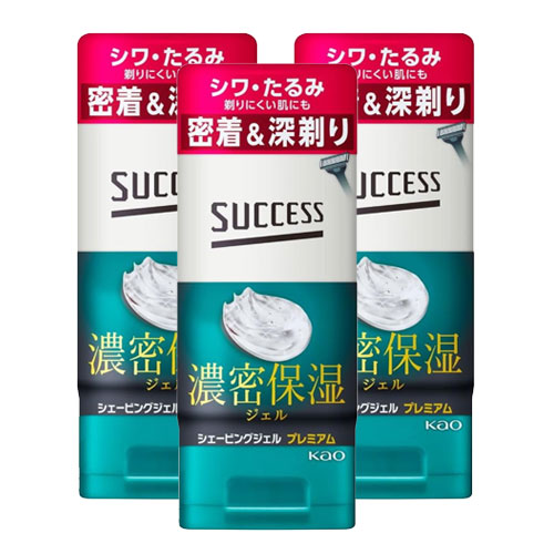 석세스 SUCCESS 쉐이빙젤 프리미엄 180g x 3개세트 고보습 면도젤 일본산