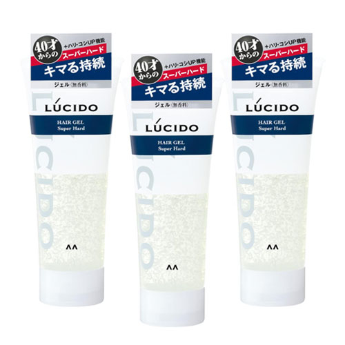 루시도 LUCIDO 헤어젤 슈퍼하드 무향 160g x 3개세트 남성용 강력세팅