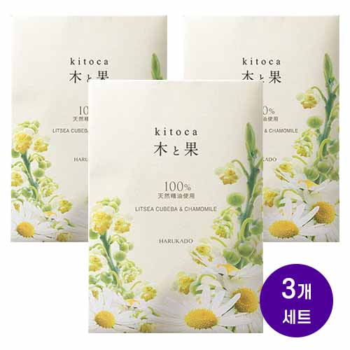 하루카도 키토카 탈취 사쉐 옷장/실내 공간 방향제 리트세아 쿠베바 & 캐모마일 x3개세트