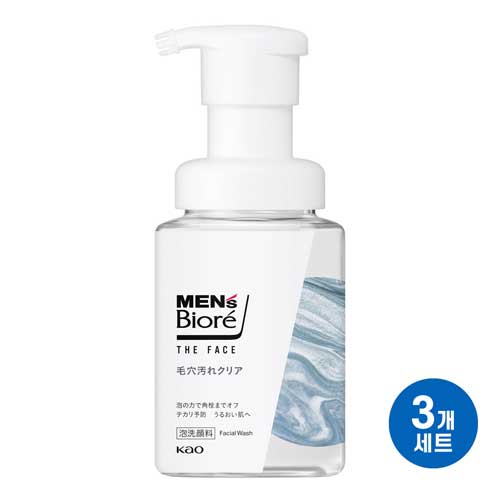 맨즈 비오레 더 페이스 모공 딥클렌징 200ml3개세트
