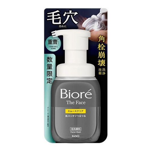 비오레 더 페이스 스무스 클리어 플러스 모공 케어 거품 세안제 200ml