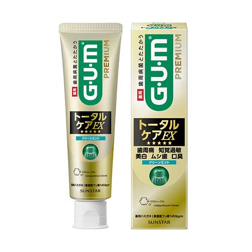 GUM 검 프리미엄 토탈 케어 EX 클린 민트 치약 90g