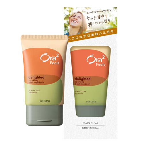 오라투 필즈 스테인 클리어 치약 스파클링 바질 만다린향 70g
