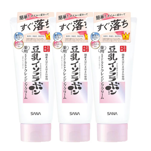 사나 나메라카혼포 WR 클렌징 크림 화이트 130g x 3개세트