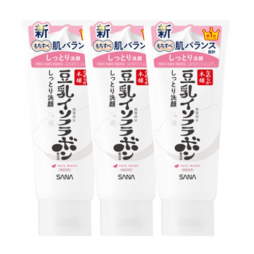 사나 나메라카혼포 촉촉 클렌징 세안 ND 150g 3개세트 촉촉한타입