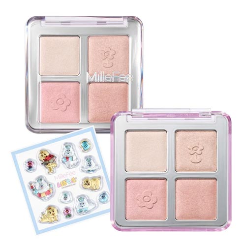 밀퓌 MilleFee 오판츄우사기 & 응포챠무 아이돌 하이라이터 팔레트 P04 응포챠무·키미마로 우루우루스기챠무