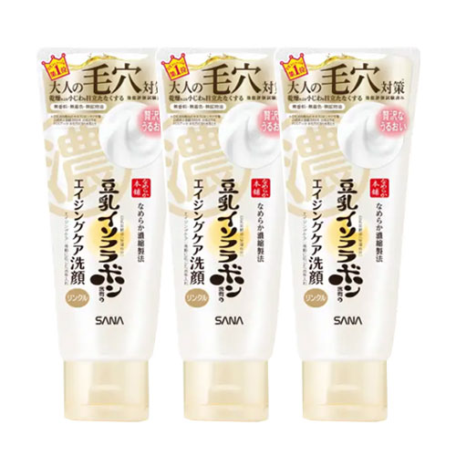 사나 나메라카혼포 WR 클렌징 세안 N 150g 3개세트