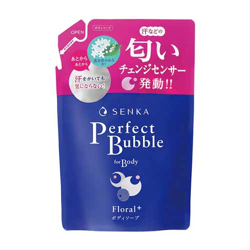 파인투데이 센카 퍼펙트 버블 포 바디 플로럴 플러스 리필 350ml [액상형 바디 세정제]