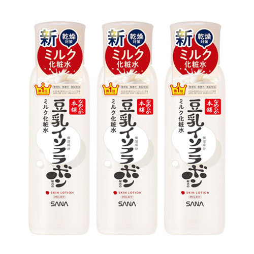 사나 나메라카혼포 두유이소플라본 밀크스킨 ND 200mL 3개세트 고보습 로션