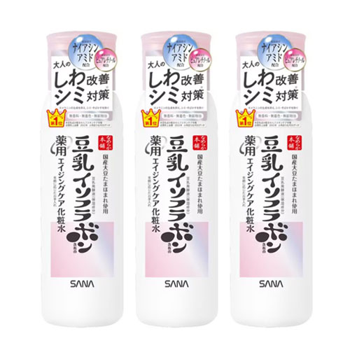 사나 나메라카혼포 두유이소플라본 링클 화이트스킨 200mL 3개세트