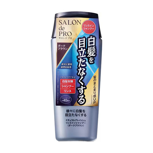 살롱드프로 내추럴 그레이시 린스 인 샴푸 다크 브라운 250ml 남성용 새치 컬러 샴푸