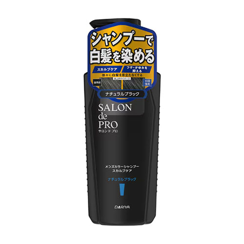살롱드프로 맨즈 컬러 샴푸 스칼프 케어 내추럴 블랙 250ml 남성용 새치 컬러 샴푸
