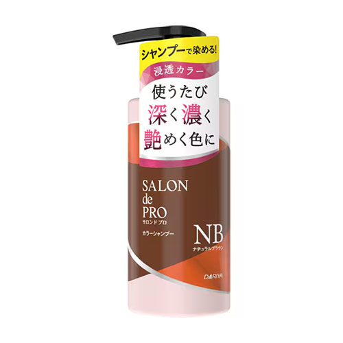 살롱드프로 컬러 샴푸 내추럴 브라운 300ml 새치용 컬러 샴푸