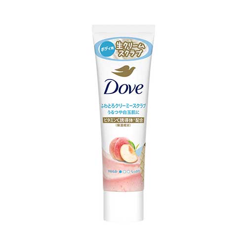 도브 DOVE 폭신하고 부드러운 크리미 스크럽 피치 화이트티 튜브 50g