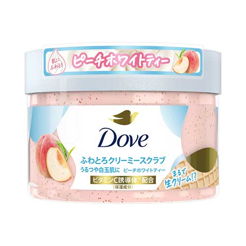 도브 DOVE 폭신하고 부드러운 크리미 바디 스크럽 피치 화이트티 298g