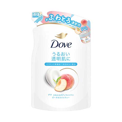 도브 DOVE 부드럽고 크리미한 바디 워시 피치 화이트티 리필 340g