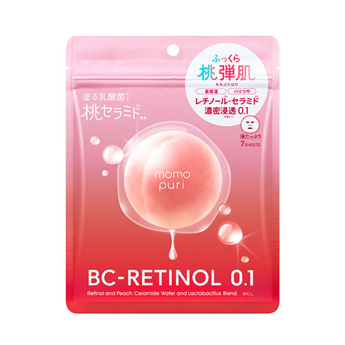 BCL momopuri 모모푸리 촉촉 베리어 세럼 마스크 RC 7매